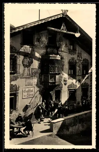AK Oetz, Eingang des Gasthofes Zum Stern