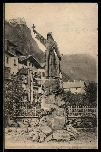 AK Klausen, Haspinger Denkmal, enthüllt am 6.9.1908