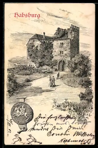 Künstler-AK Habsburg, Panorama