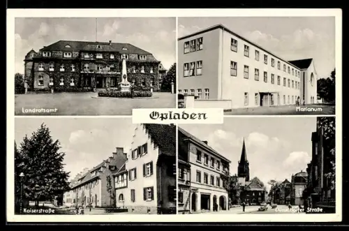 AK Opladen, Landratsamt, Marianum, Kaiserstrasse, Düsseldorfer Strasse