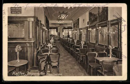 AK Berlin, Kaffee Imperator, Eingang Friedrichstrasse 67, Bes. Peter Stüber