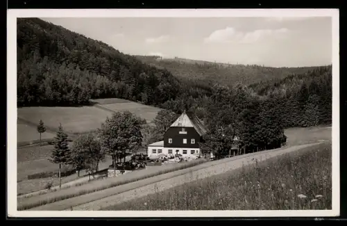 AK Erlbach /Vogtl., Gasthaus Wettintal