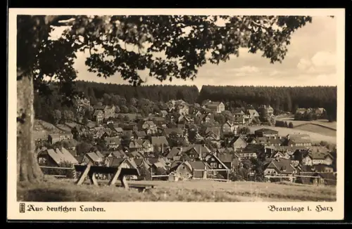 AK Braunlage i. Harz, Ortsansicht nach Osten