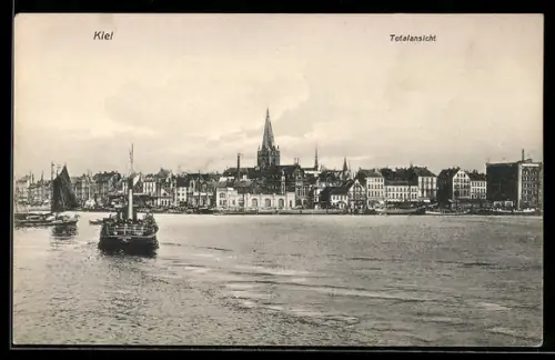 AK Kiel, Totalansicht vom Wasser