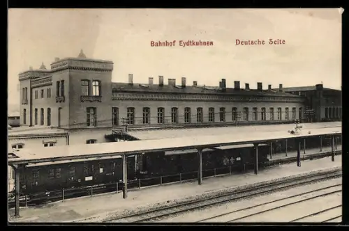 AK Eydtkuhnen, Deutsche Seite vom Bahnhof