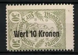 Reklamemarke Deutsche Wertmarke, Wohltätigkeitsmarke für Postangestellte