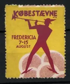 Reklamemarke Fredericia, Købestævne, Musiker mit Trompete