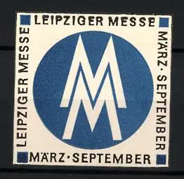 Reklamemarke Leipzig, Leipziger Messe, Doppelte M-Symbol