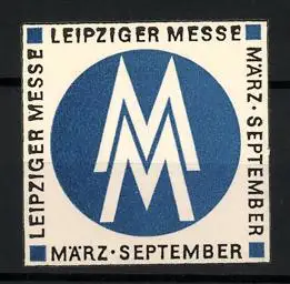 Reklamemarke Leipzig, Leipziger Messe, Doppel-M Logo
