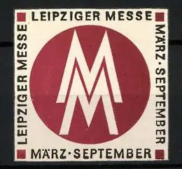 Reklamemarke Leipzig, Leipziger Messe, Logo MM