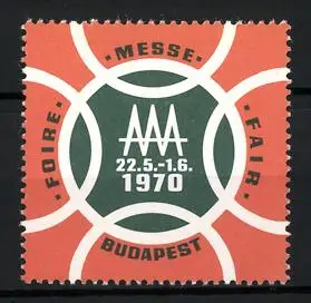Reklamemarke Budapest, Messe 1970, Symbol AAA