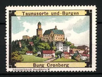 Reklamemarke Taunus, Burg Cronberg, Schlossansicht