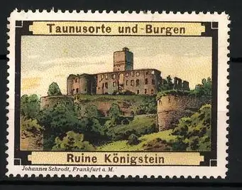 Reklamemarke Königstein im Taunus, Ruine Königstein