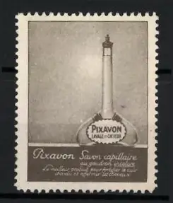 Reklamemarke Pixavon, Haarpflegemittel, Flasche