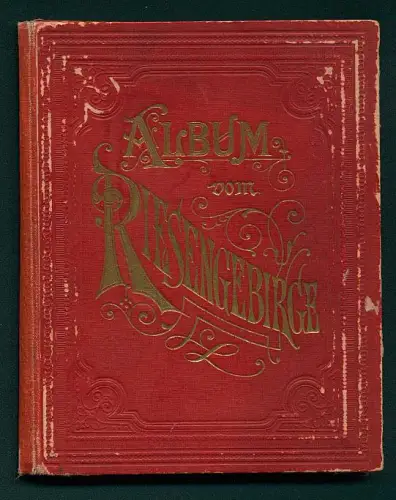 Leporello-Album Riesengebirge mit 46 Lithographie-Ansichten, Hotel Waldhaus, Schneegrubenbaude, Neue Schlesische Baude