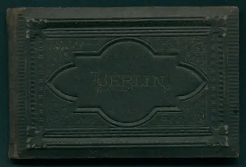 Leporello-Album Berlin mit 28 Lithographie-Ansichten, Synagoge, Opernhaus, Universität, Börse, Hotel zum Kaiserhof, Dom
