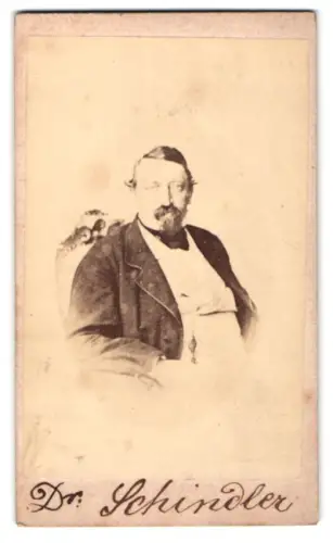 Fotografie Portrait Alexander Julius Schindler, Österreichischer Schriftsteller, Pseudonym: Julius von der Traun