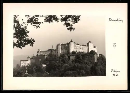 Foto-AK Adalbert Defner: Salzburg, Die Festung Hohensalzburg
