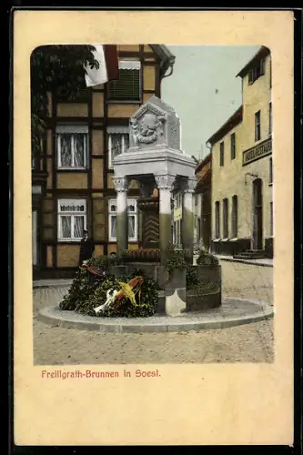 AK Soest, Freiligrath-Brunnen