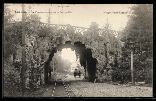 AK Laeken, Le Pont rustique dans le Parc public