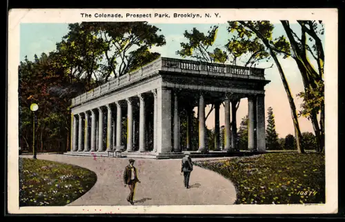 AK Brooklyn, NY, The Colonnade, Prospect Park