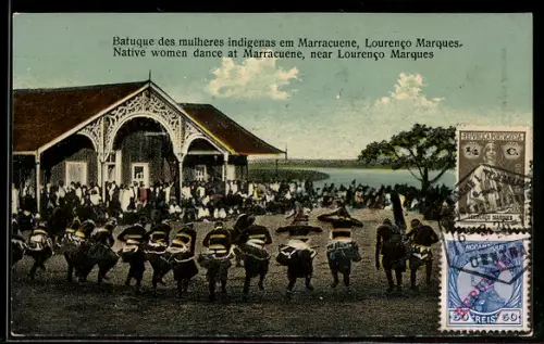 AK Marracuene near Lourenco Marques, Native women dance at Marracuene