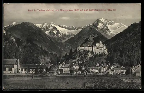 AK Sand in Taufers, Blick gegen Hornspitzen und Schwarzenstein