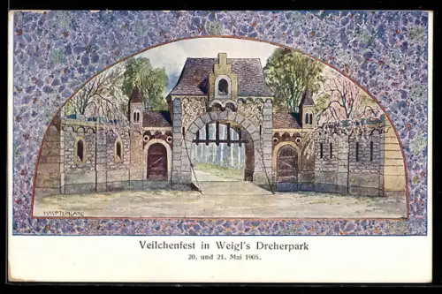 AK Wien, Weigl`s Dreherpark, Veilchenfest