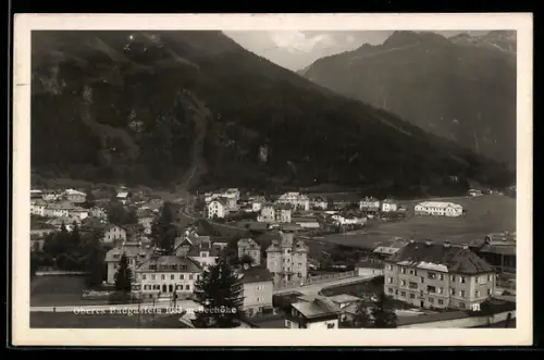 AK Badgastein, Oberer Ort aus der Vogelschau