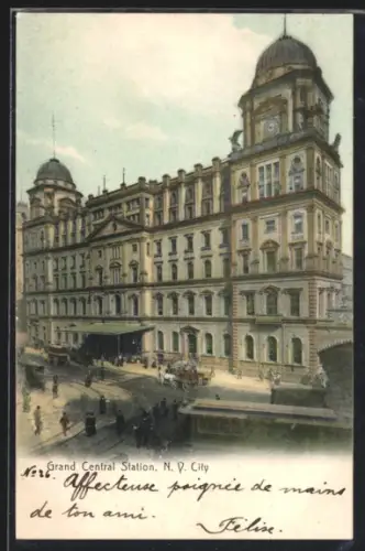 AK New York, NY, Grand Central Station, Bahnhof
