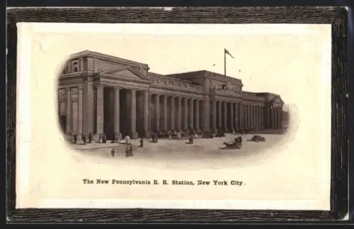 AK New York, NY, The New Pennsylvania Railroad Station, Bahnhof
