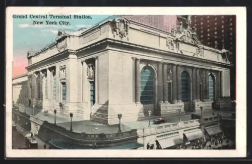 AK New York, NY, Grand Central Terminal Station, Bahnhof