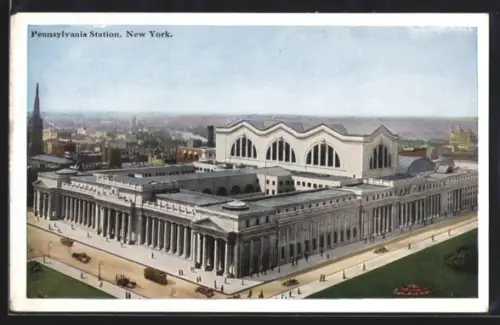 AK New York, NY, Pennsylvania Station / Bahnhof