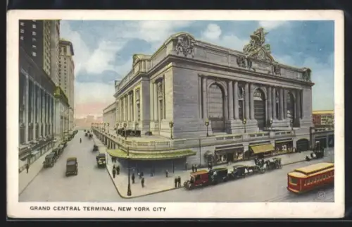 AK New York, NY, Grand Central Terminal, Bahnhof
