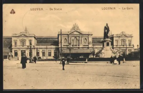 AK Leuven, De Statie, Bahnhof