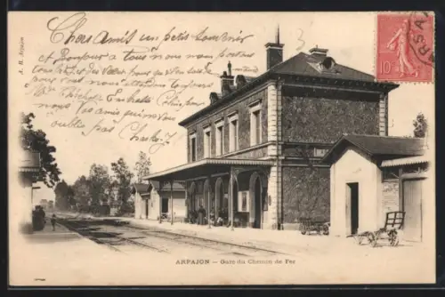 AK Arpajon, Gare du Chemin de Fer