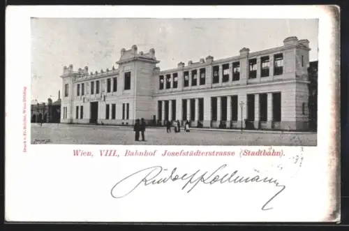 AK Wien, Bahnhof Josefstädterstrasse, Stadtbahn