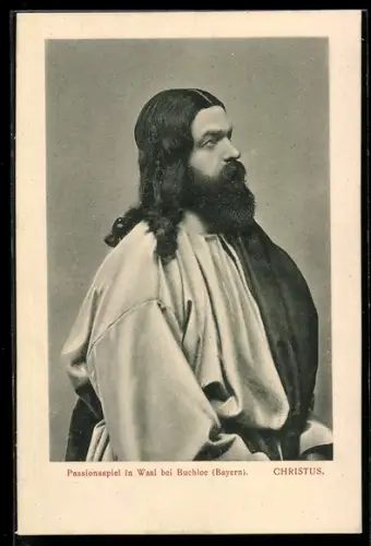 AK Waal bei Buchloe, Passionsspiel, Christus im Profil