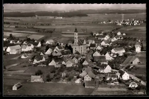 AK Steinhausen bei Schussenried, Wallfahrtskirche Steinhausen, Ortsansicht