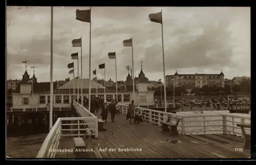 AK Ahlbeck, Auf der Seebrücke