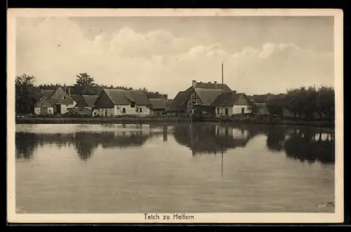 AK Nad Rothenfelde /Teutoburger Wald, Teich zu Helfern