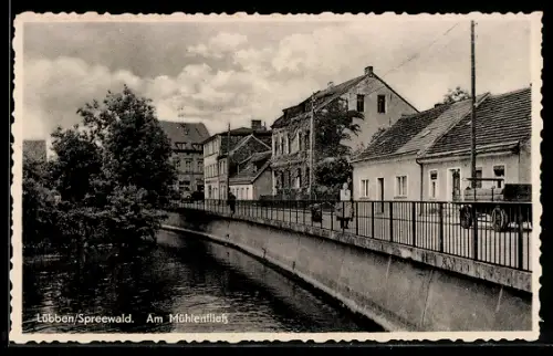 AK Lübben /Spreewald, Am Mühlenfliess