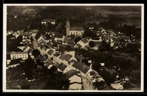 AK Bad Buckow, Strassenpartie mit Kirche