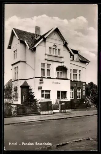 AK Bad Oeynhausen, Hotel-Pension Rosenheim, Bes. K. Brinkmann, Herforder Strasse 6