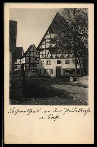 AK Soest, Fachwerkhaus an der Paulikirche