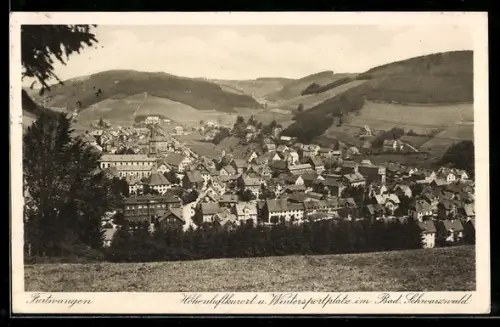 AK Furtwangen /Bad. Schwarzwald, Teilansicht mit Kirche