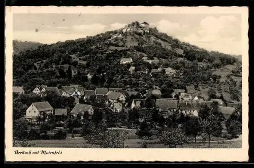 AK Brettach, Ortsansicht mit Schloss Maienfels