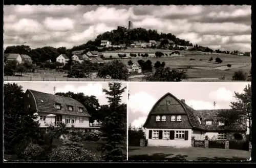 AK Nürburg, Hotel-Pension Haus Adele und Gesamtansicht