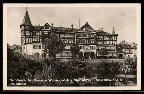 AK Oberhof /Th., Schlosshotel am Wasser