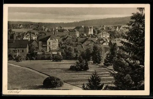 AK Oberhof, Blick vom Parkhotel Wünscher